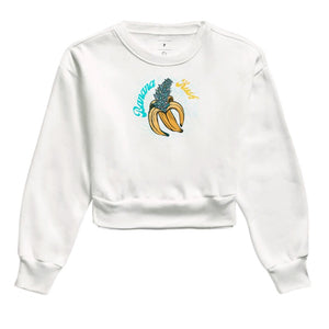 Flower Banana Kush Moletom Cropped Premium
