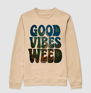 Good Vibes Weed Moletom Premium
