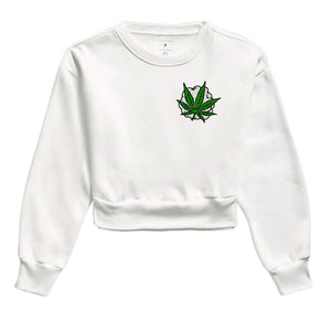 Folha Smoke Moletom Cropped Premium