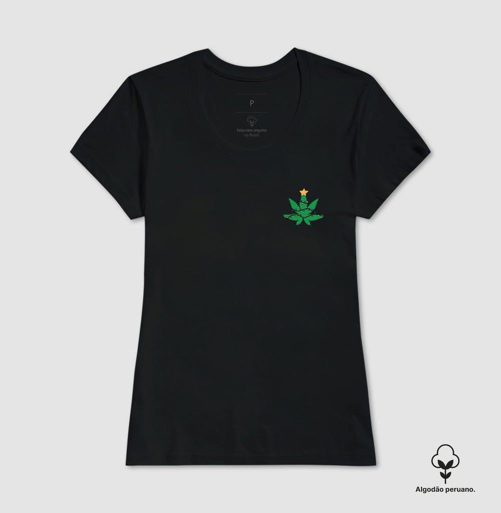 Folha de Natal Algodão Peruano