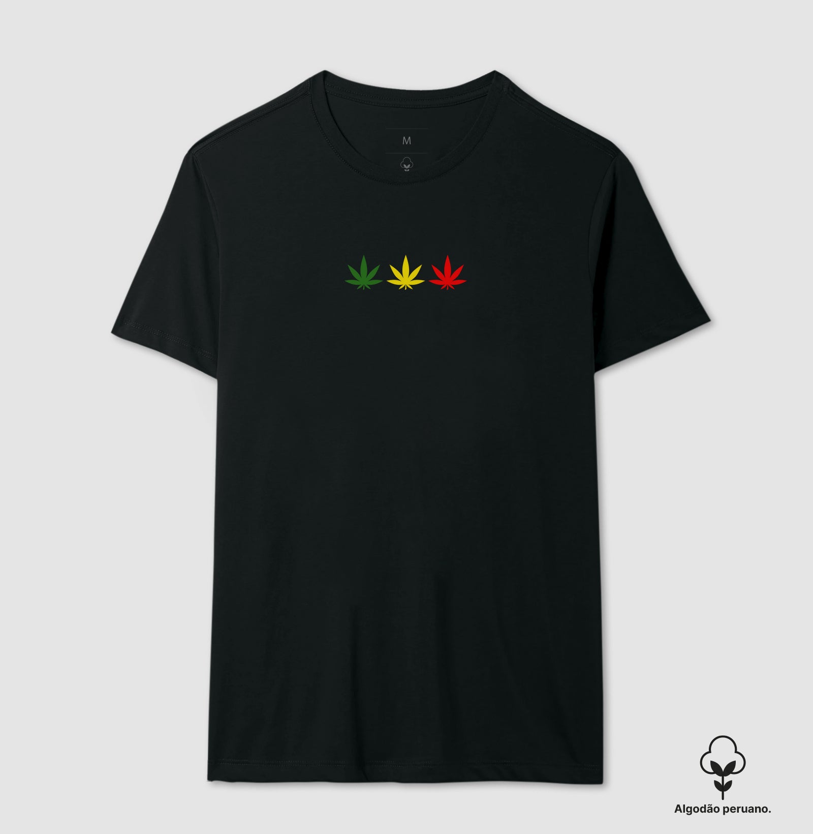 3 Folhas Reggae Algodão Peruano