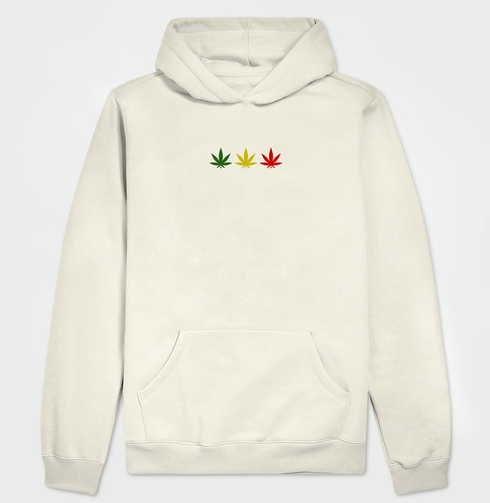 3 Folhas Reggae Moletom com Capuz