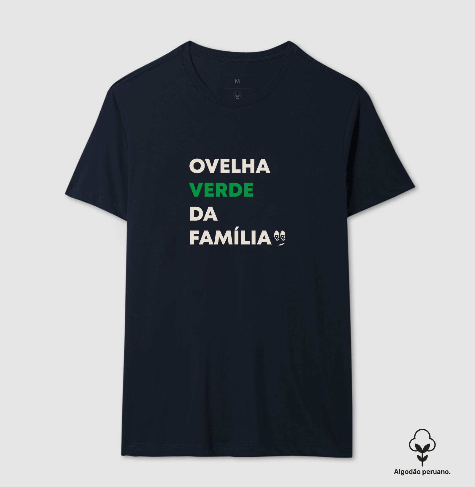 Ovelha verde da família Algodão Peruano