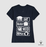 Eat Sleep Weed Algodão Peruano