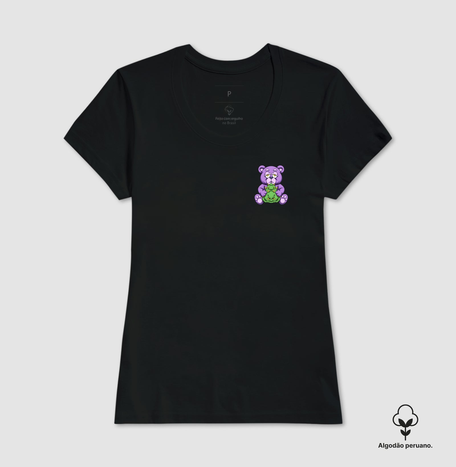 Stoned Little Bear Algodão Peruano