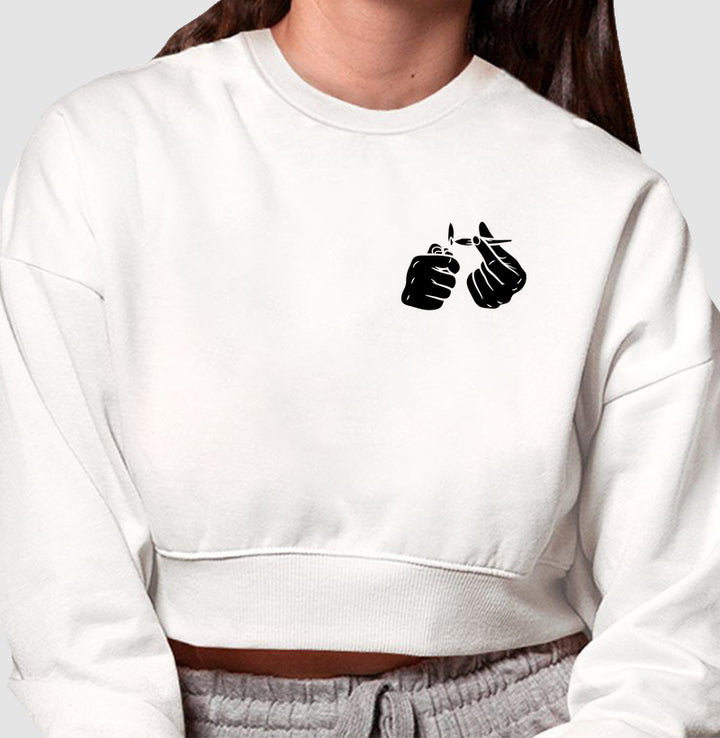 Passa Bola Moletom Cropped Premium