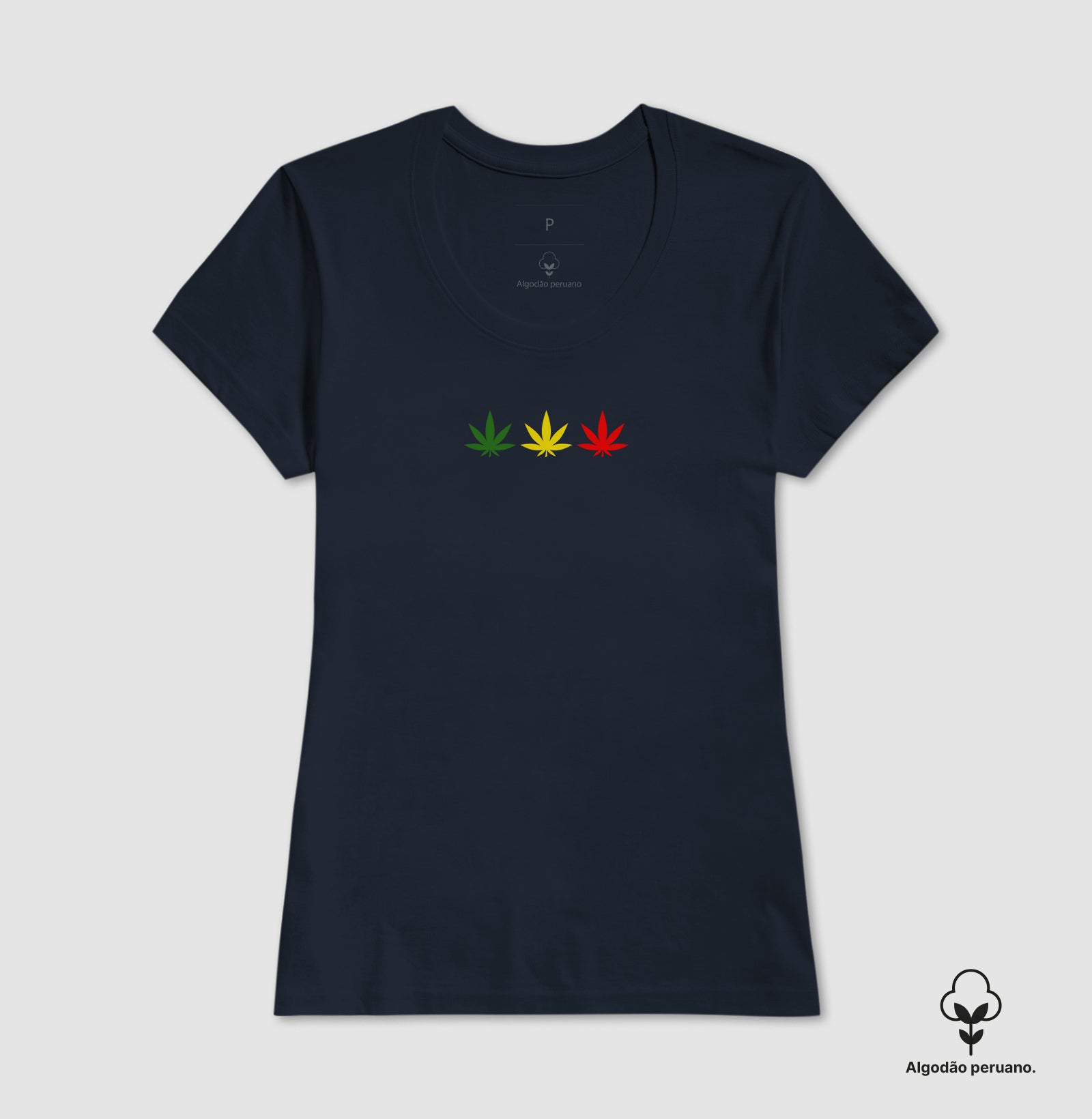 3 Folhas Reggae Algodão Peruano