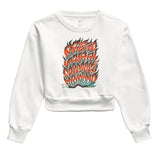 Fire Moletom Cropped Premium