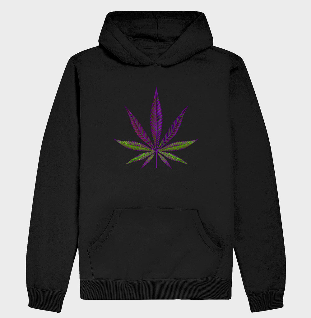 Folha Roxa Moletom Premium com Capuz