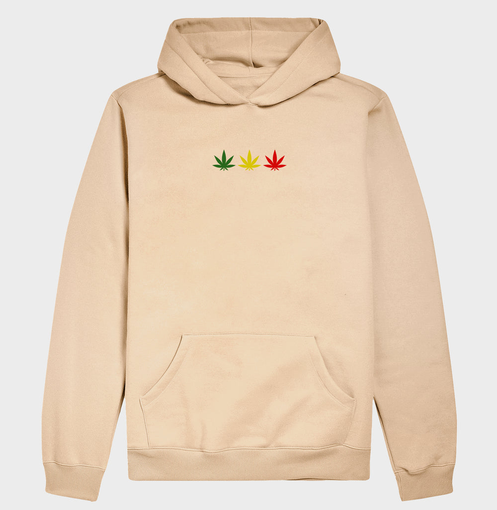 3 Folhas Reggae Moletom com Capuz