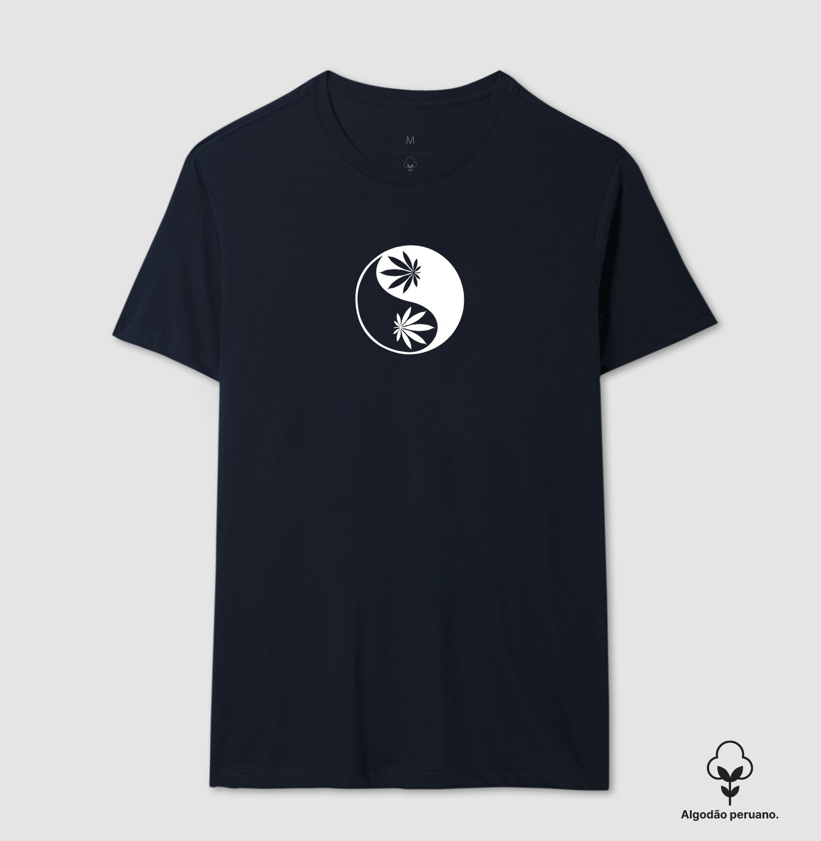 Yin Yang Folha Algodão Peruano