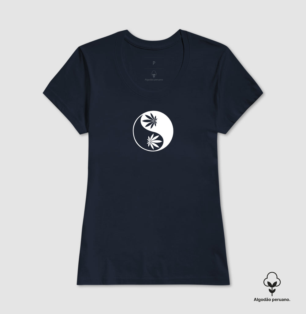 Yin Yang Folha Algodão Peruano
