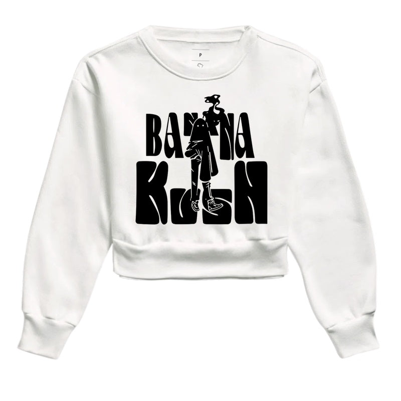 Banana Kush Moletom Cropped Premium