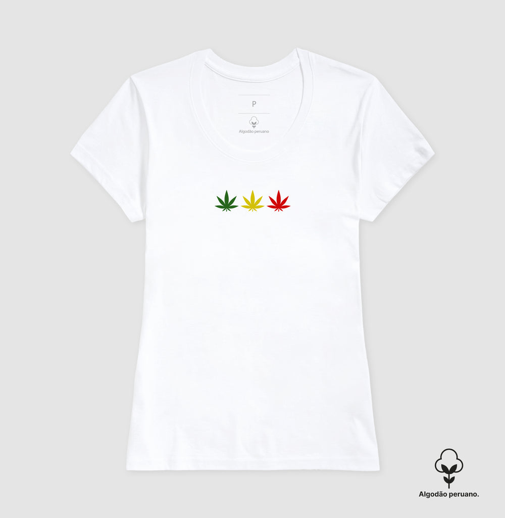3 Folhas Reggae Algodão Peruano