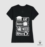 Eat Sleep Weed Algodão Peruano