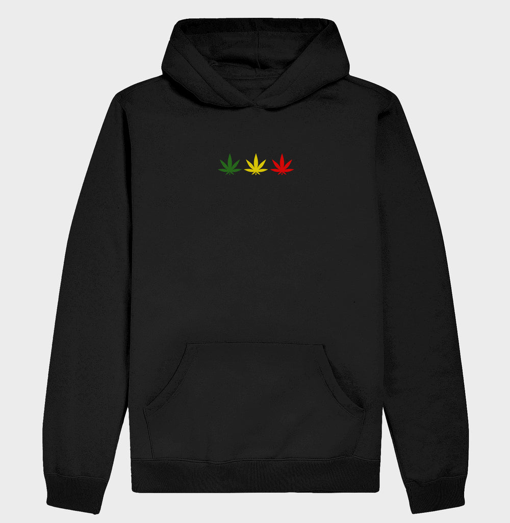 3 Folhas Reggae Moletom com Capuz