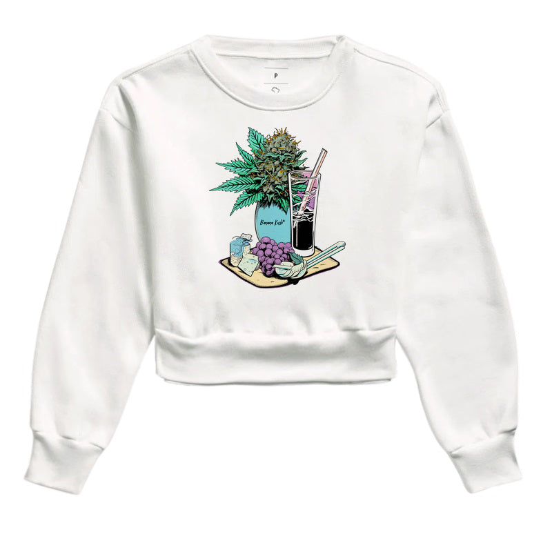 Flower Moletom Cropped Premium