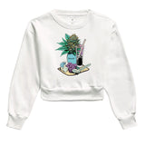 Flower Moletom Cropped Premium