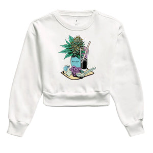 Flower Moletom Cropped Premium