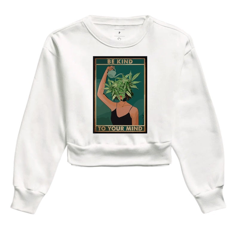 Be Kind Moletom Cropped Premium