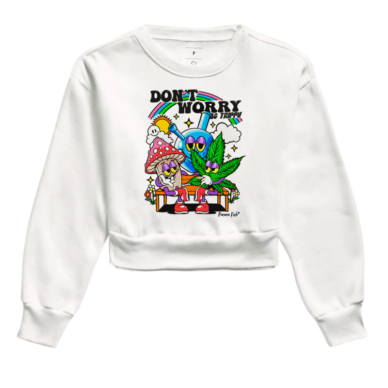 Don't Worry Moletom Cropped Premium