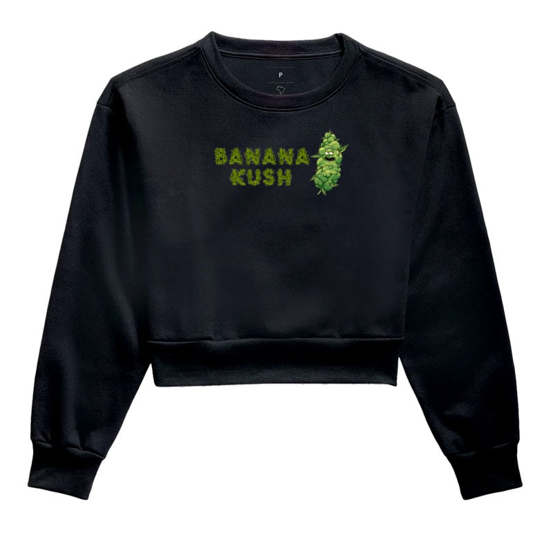 Banana Kush Stoned Moletom Cropped Premium