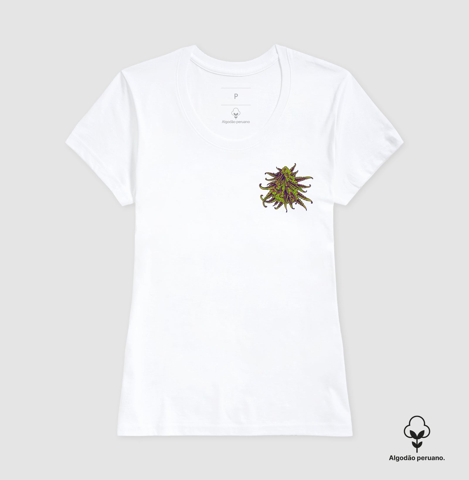 Flor Marijuana Algodão Peruano