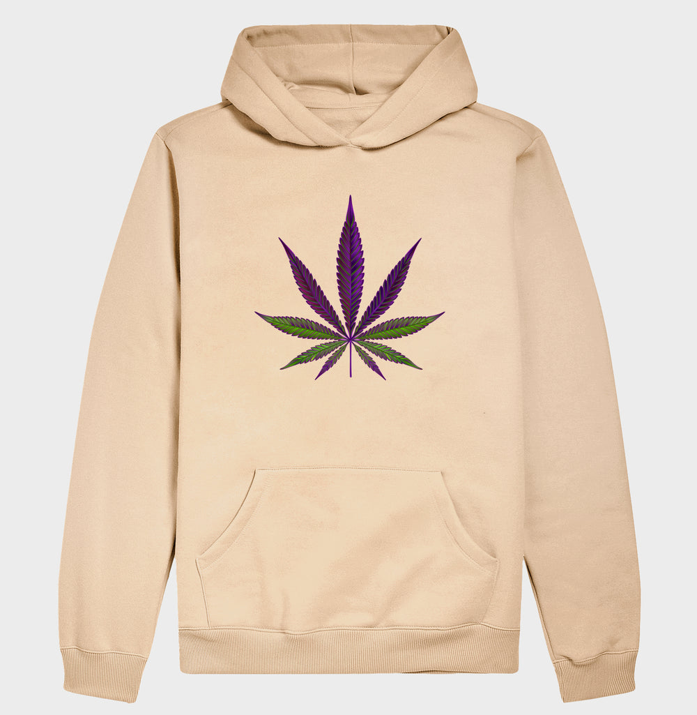 Folha Roxa Moletom Premium com Capuz