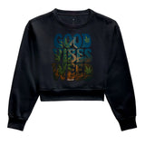 Good Vibes Weed Moletom Cropped Premium