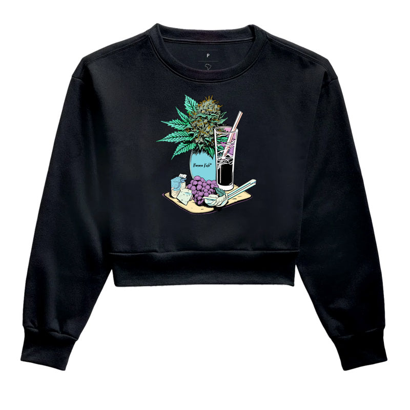 Flower Moletom Cropped Premium