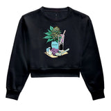 Flower Moletom Cropped Premium