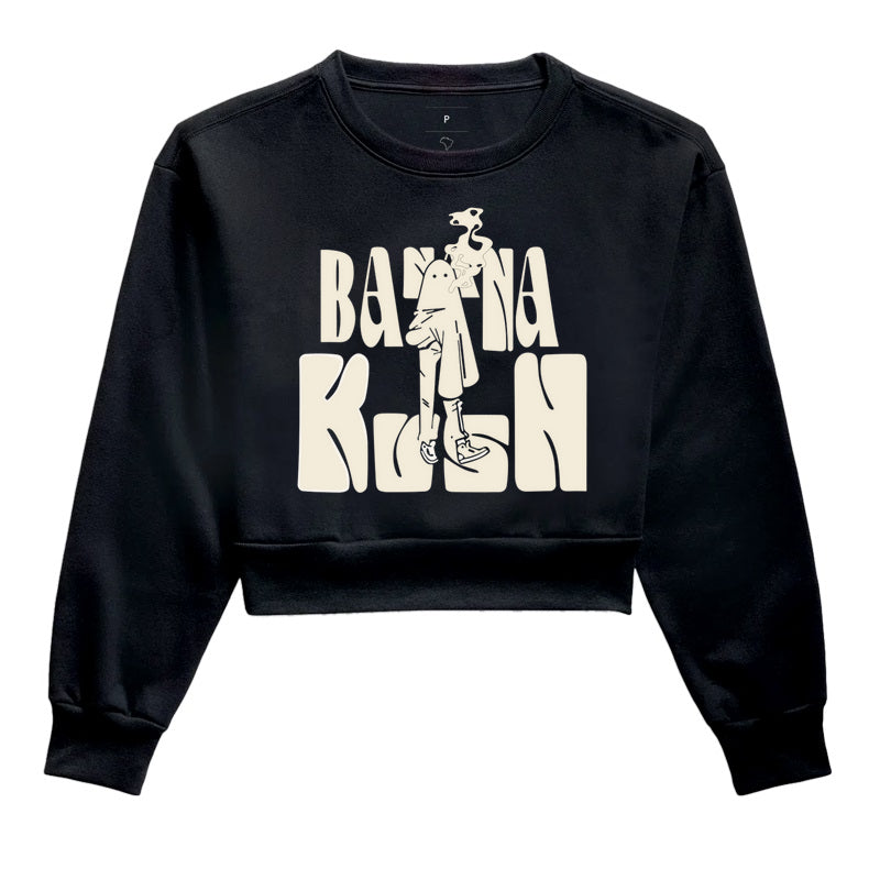 Banana Kush Moletom Cropped Premium