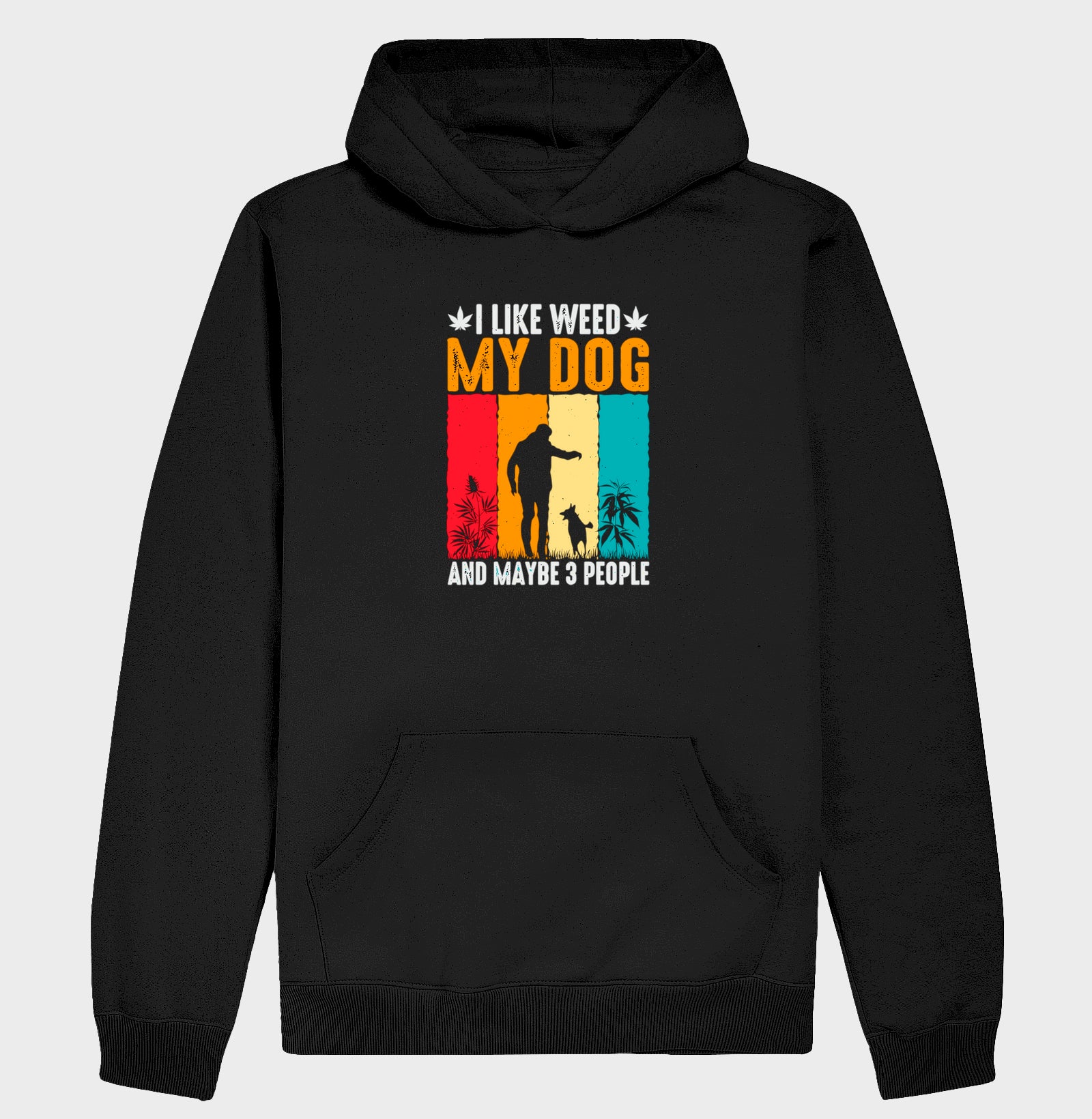 I like Weed and Dog Moletom Premium com Capuz