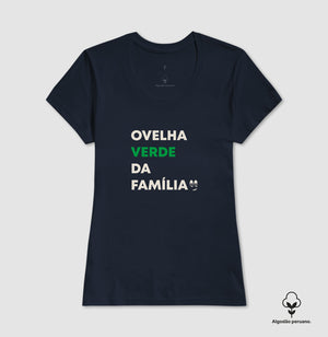 Ovelha verde da família Algodão Peruano
