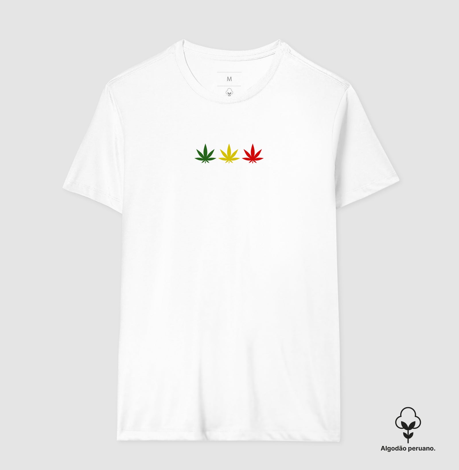 3 Folhas Reggae Algodão Peruano
