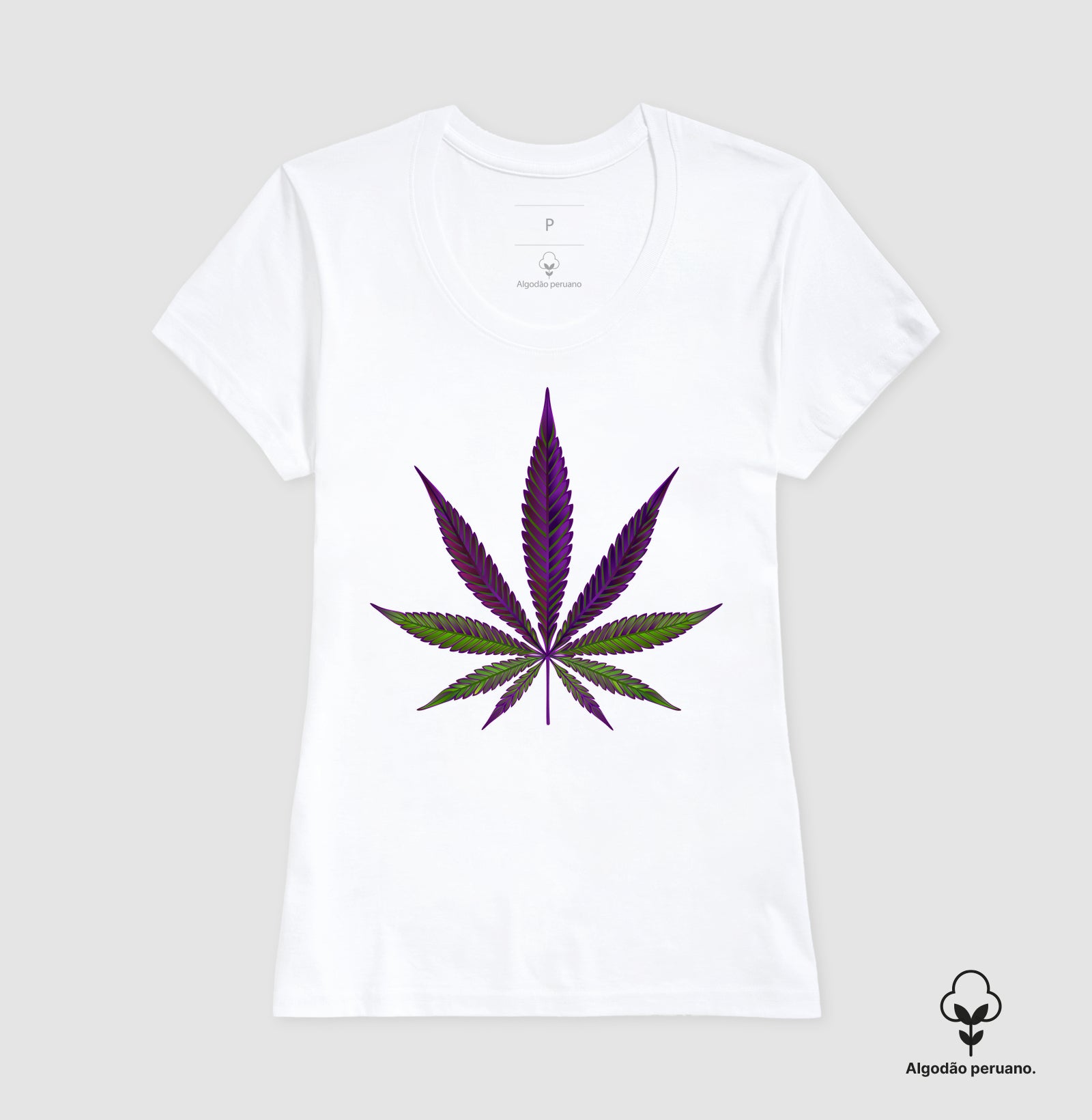 Folha Roxa Algodão Peruano