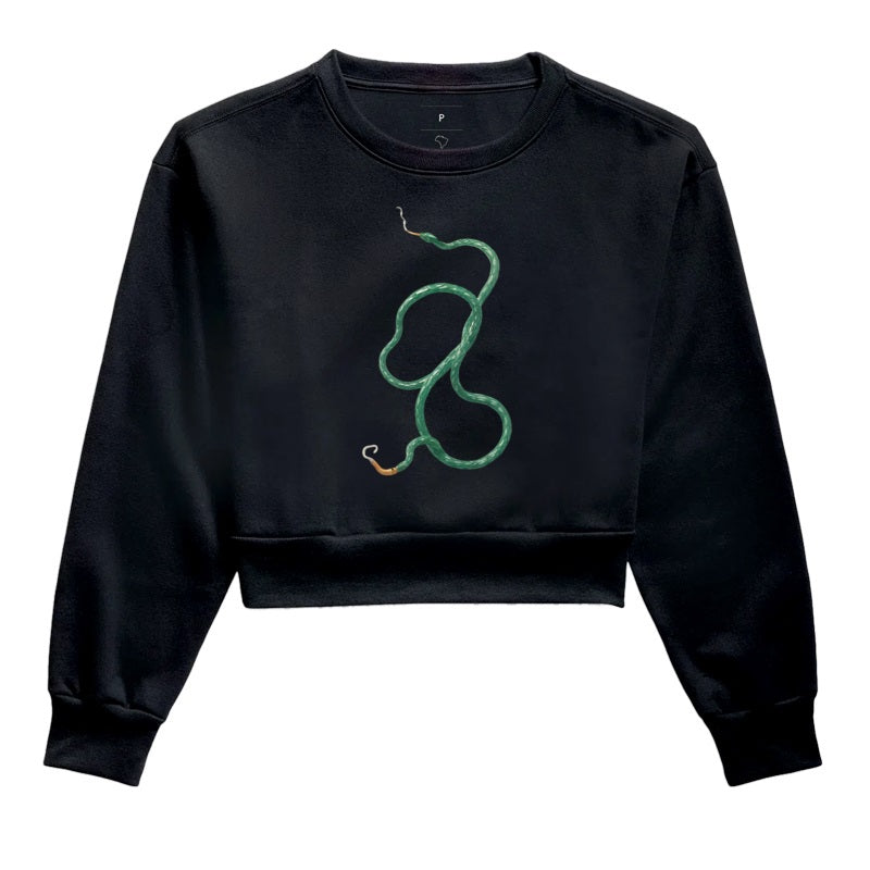 Snake Stoned Moletom Cropped Premium