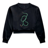 Snake Stoned Moletom Cropped Premium