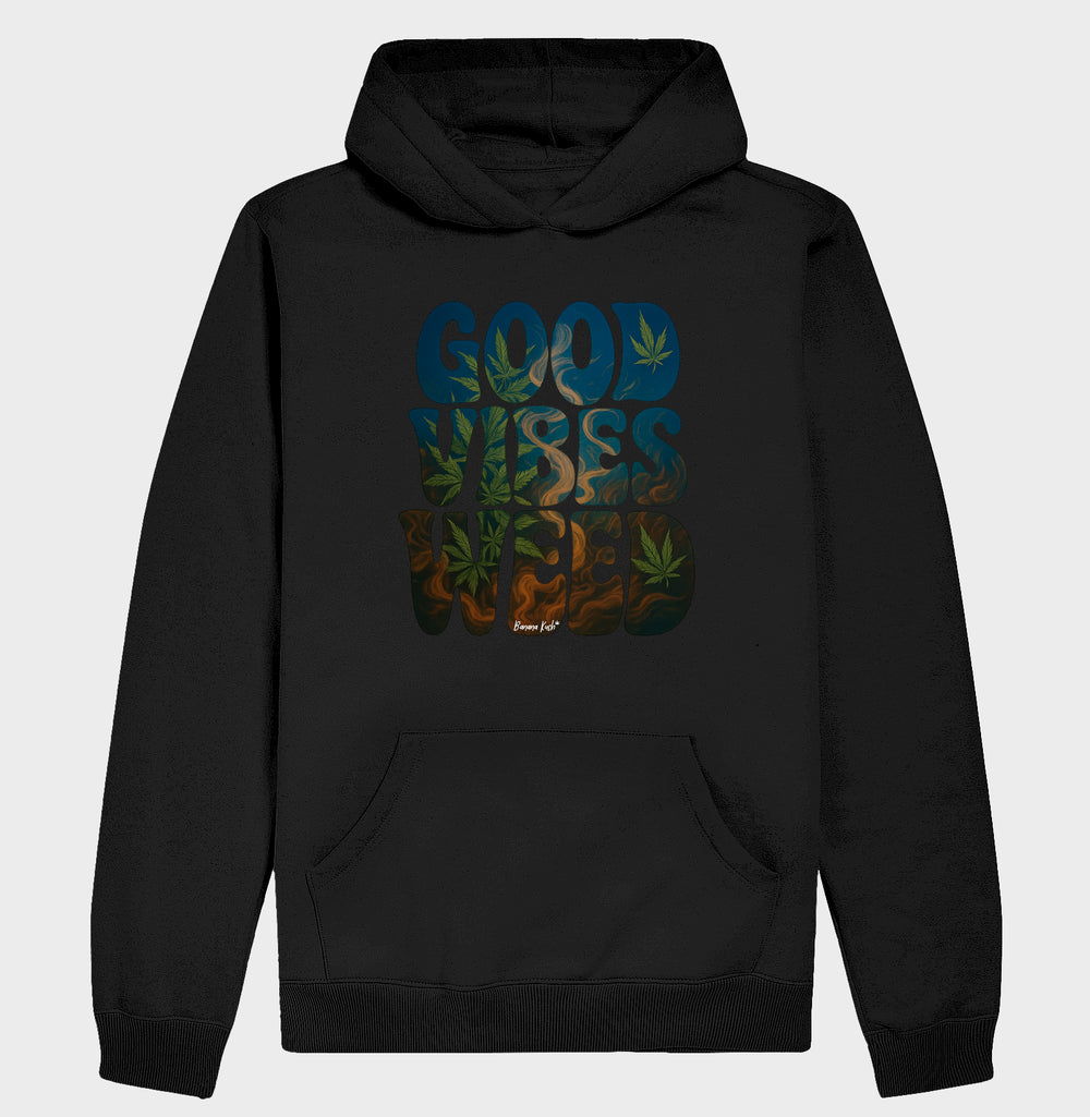 Good Vibes Weed Moletom Premium com Capuz