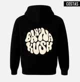 Banana Kush Psicodélico Moletom com Capuz Costas