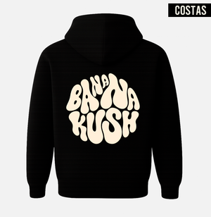 Banana Kush Psicodélico Moletom com Capuz Costas