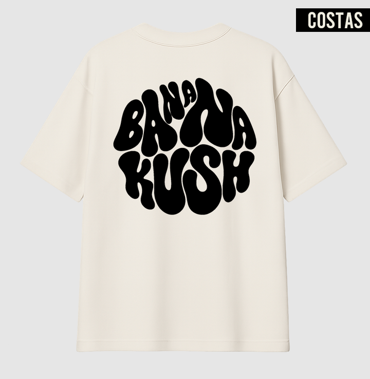 Banana Kush Psicodélico Oversized Costas