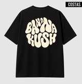 Banana Kush Psicodélico Oversized Costas
