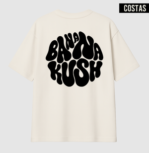 Banana Kush Psicodélico Oversized Costas