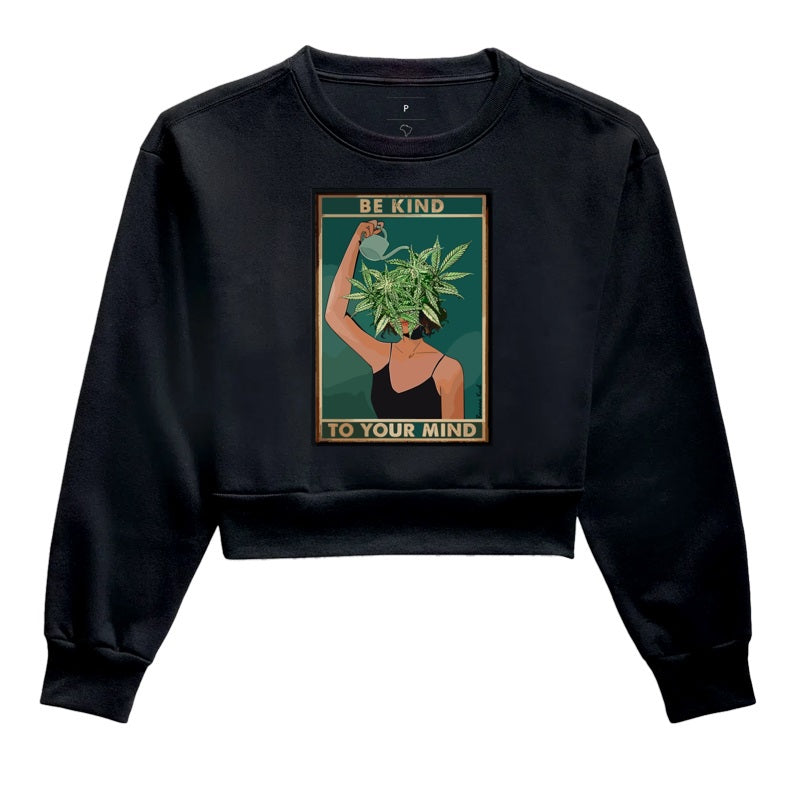 Be Kind Moletom Cropped Premium