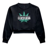 Cannabis Moletom Cropped Premium