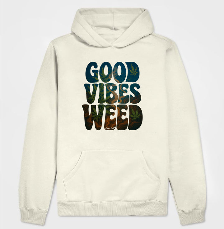 Good Vibes Weed Moletom Premium com Capuz