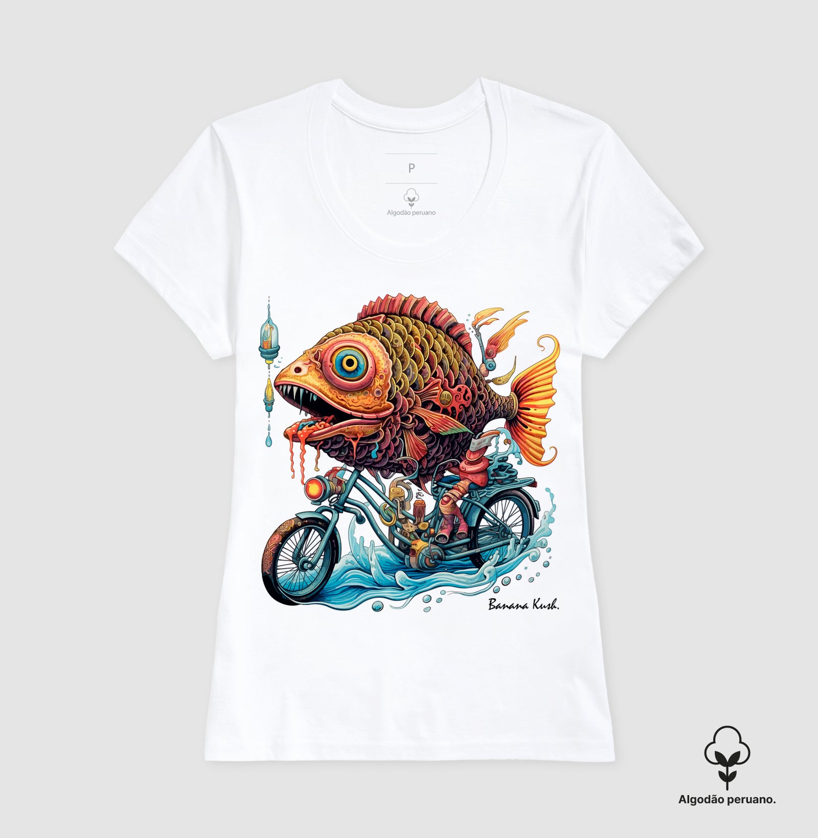 Fish Bike Algodão Peruano