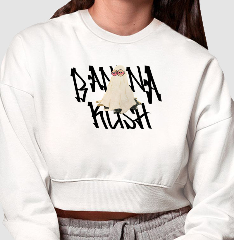 Ghost Kush Moletom Cropped Premium