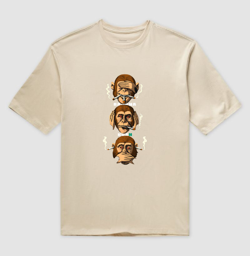 Os Três Macacos Chapados Oversized